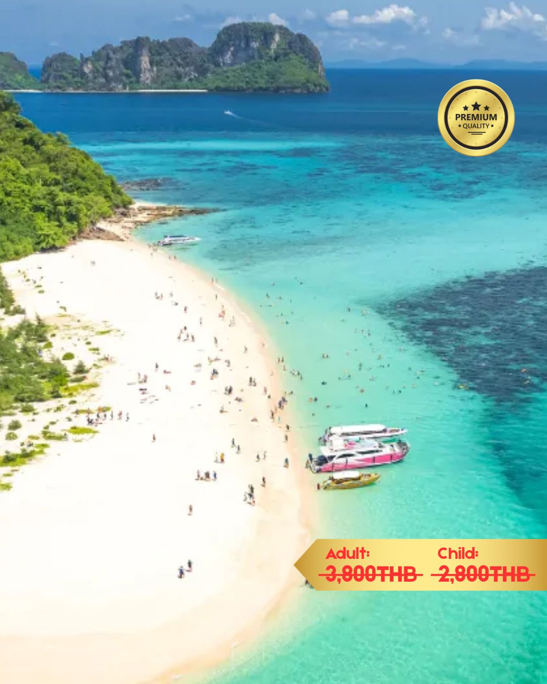 Phi Phi Islands-Bamboo by Speed Catamaran