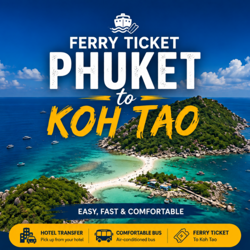 Bus & Ferry Ticket, Phuket to Koh Tao